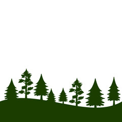 Forest Tree Silhouette