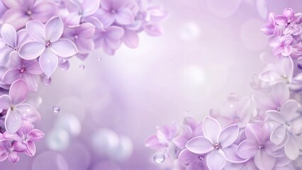 Floral spring background with purple lilac flowers with bright blur bokeh background. floral background with lilac and blur. Purple flowers with bokeh. Floral spring background with purple lilac flowe