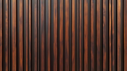 Vertical Brown Wooden Slats Texture Background