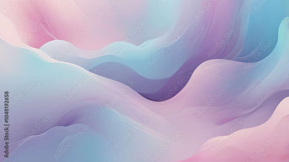 Aufkleber digital abstract artwork vector background featuring a series of smooth, flowing shapes resembling w