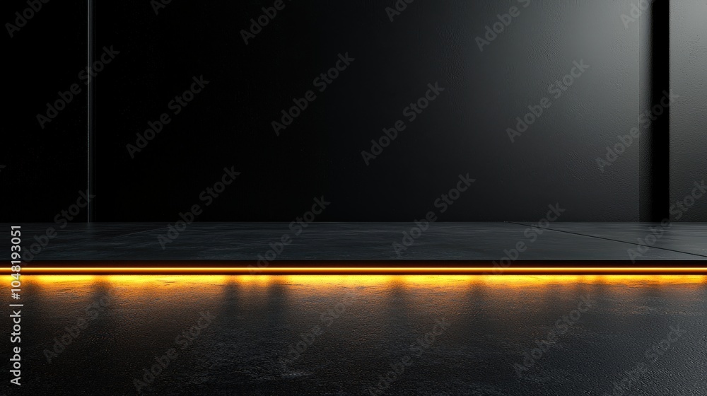 Aufkleber a deep black background with a luxurious gold gradient in the corners, adding a touch of elegance an