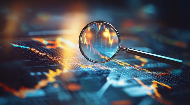 Business audit stock financial finance management on analysis data strategy with graph accounting marketing or report chart economy investment research profit concept