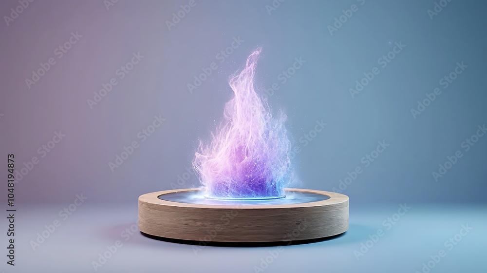 Poster illuminating ethereal flames a stunning visual representation of colorful fire in a modern display s