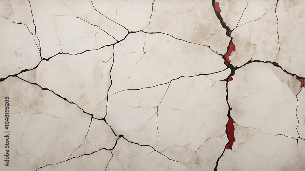 Poster abstract illustration grunge textured background of a old white brick wall with random pattern large