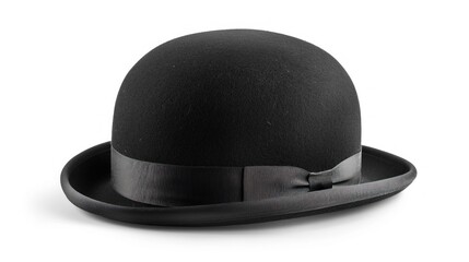 Obraz premium Classic Black Bowler Hat