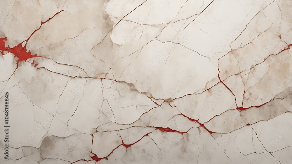 Aufkleber abstract illustration grunge textured background of a old white brick wall with random pattern large