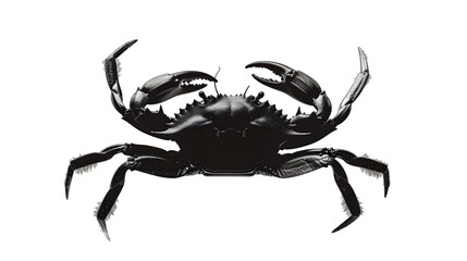 Fototapeta premium crab silhouette transparent background png