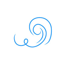 wind gust vector illustration