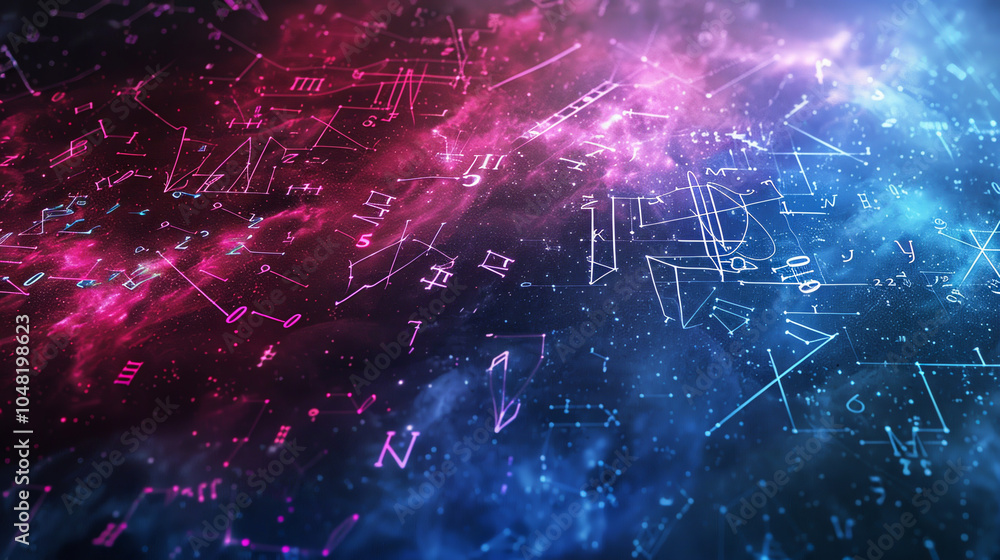 Poster a computer generated image of a galaxy with a purple and blue background