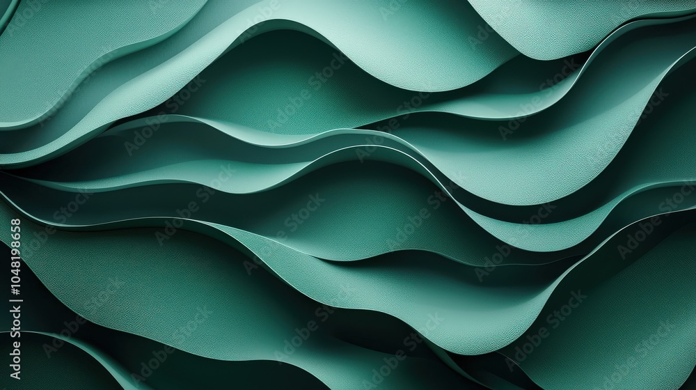 Poster a minimalist dark green background with soft shading and gradient transitions, perfect for adding de