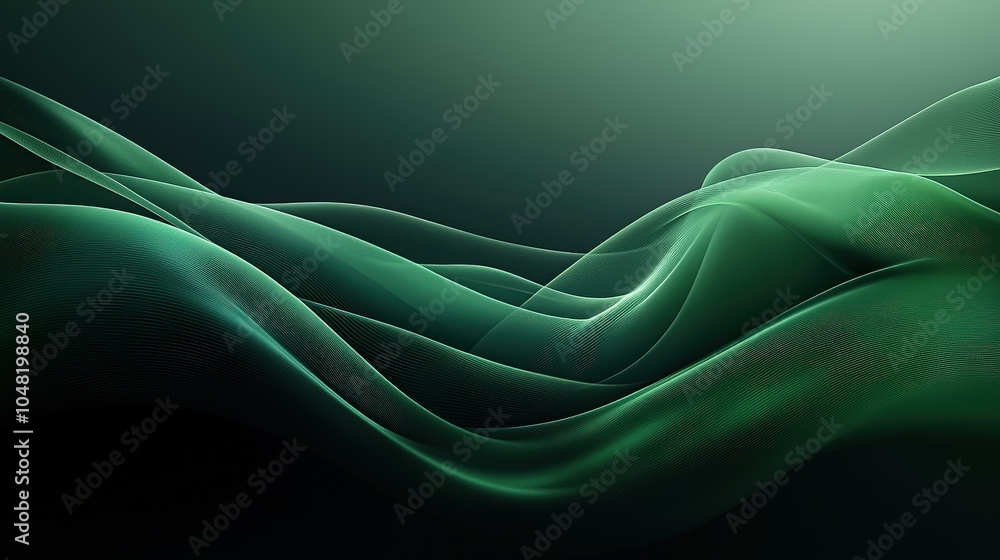 Poster a minimalist dark green background with subtle gradients and soft contrasts, perfect for adding dept