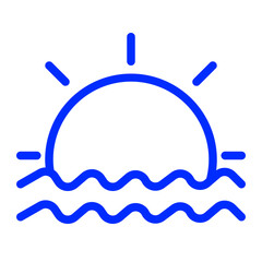 sea ​​sunrise icon