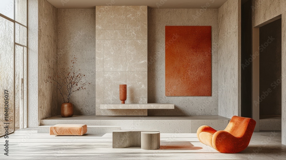Aufkleber a stylish representation of an ai-powered color classification tool for interior design, focusing on