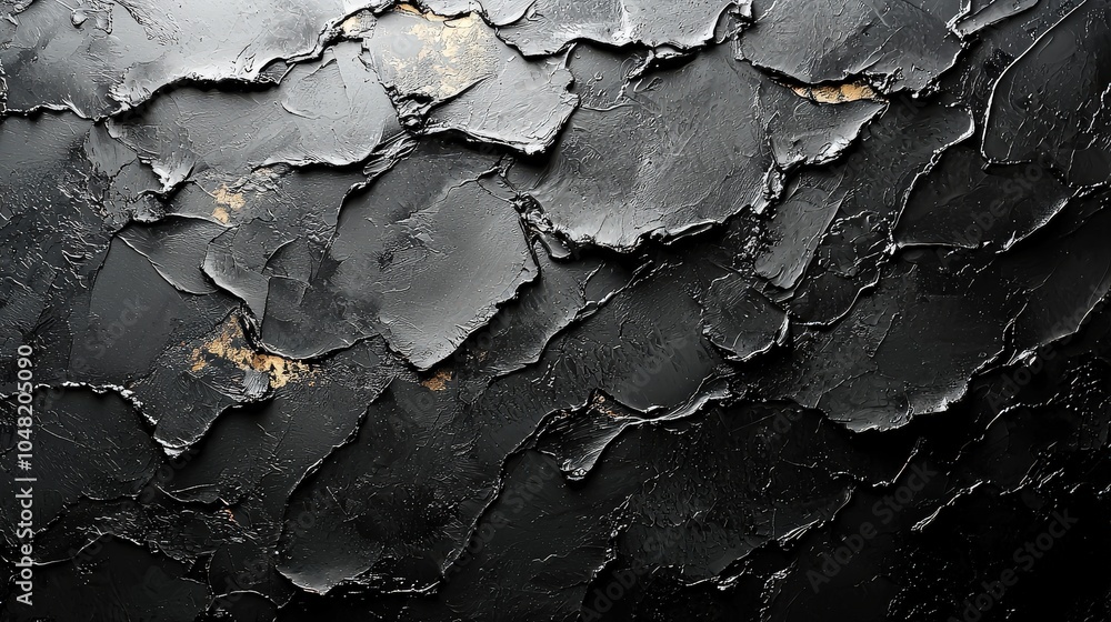 Poster a textured black background with soft, rippling lines creating depth and a sense of movement, ideal 