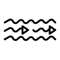 sea ​​water currents icon