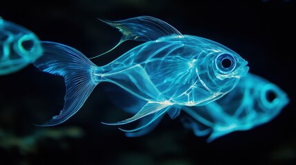 Some fish species exhibit bioluminescence, producing light through chemical reactions.