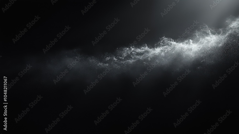 Poster black background with a faint texture, providing depth while maintaining a clean and minimal appeara