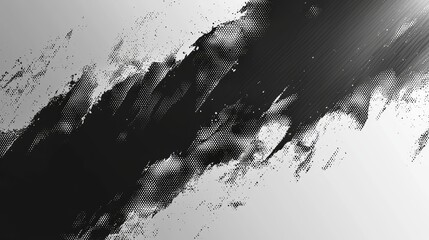 Dramatic Monochrome Paint Splatter Texture Abstract Art
