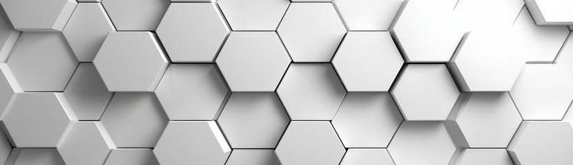 Futuristic Abstract Geometric Hexagon Pattern Minimal 3D Background