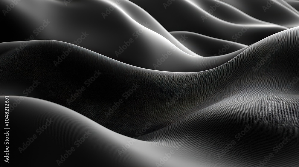 Poster modern black background with soft texture details, creating a rich, understated design.