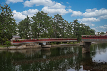 可動後の天橋立の廻旋橋