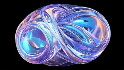 hologram hollow abstract 3d shapes geometry and simple