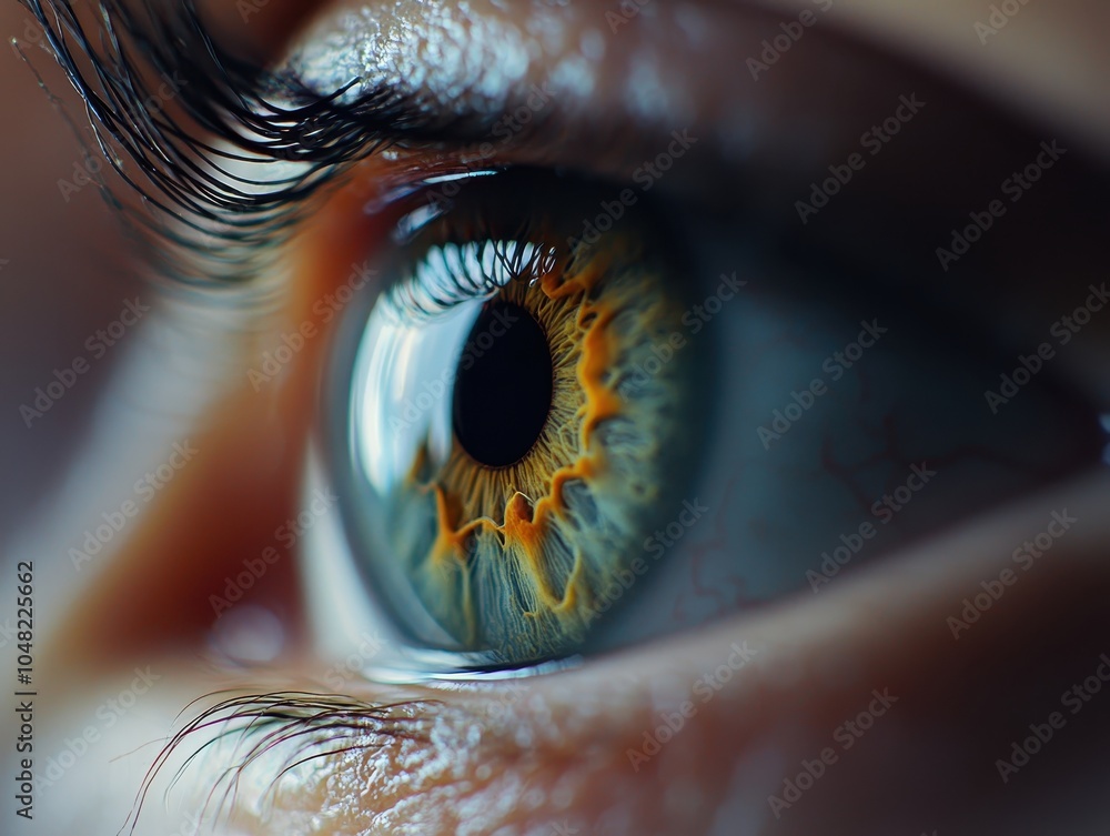 Poster intricate macro of an eye capturing unique details