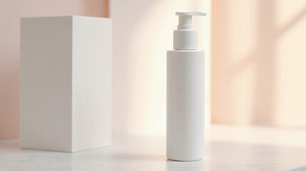 Minimalist Skincare Packaging with Water Splash for Hydrating Cream, Moisturizer, and Beauty Product