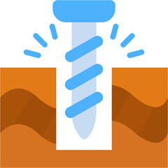 Obraz premium Well Drilling Icon