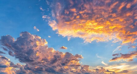 view of a beautiful rich sky