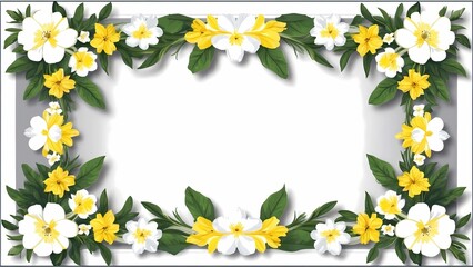 Funeral invitation card and memorial flowers.