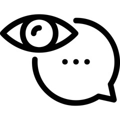 Simple vector icon eye