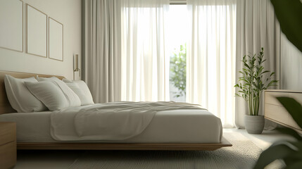 Bedroom Design. A bedroom transformation with a contemporary design.