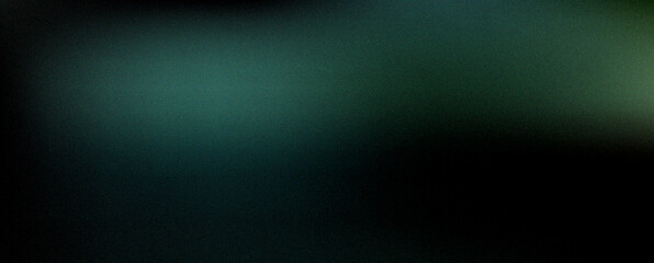 Abstract gradient background with grainy texture in green color.