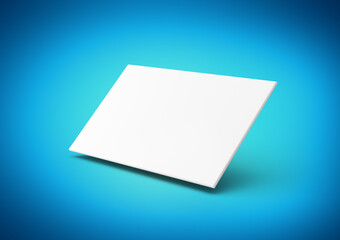 A Clean White Business Card Mockup Design Showcasing A Branding Card Template 3D Illustration