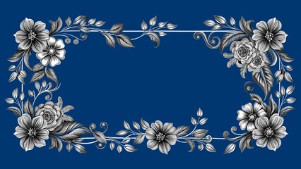 Funeral invitation card and memorial flowers.