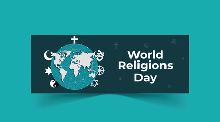 World Religion Day Social Media Banner Design
