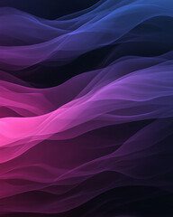Obraz premium Photo of abstract flowing shapes in vibrant pink and blue hues, creating a dynamic, modern background