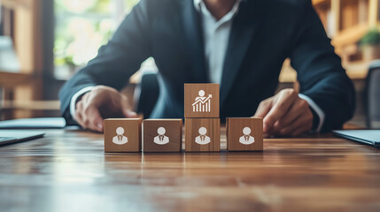 Business, personal development concept. Improving and developing competency, performance. Personal improvement and development. Brainstorm, training, mentor, support and improvement. Staff training