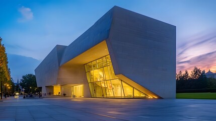 Obraz premium Modern art museum exterior