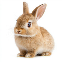 Fototapeta premium Bunny Jumping Isolated