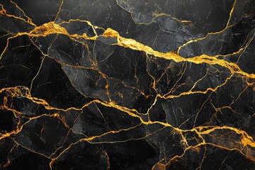 Black and gold marble texture design for cover book or brochure, poster, wallpaper background or realistic business and design artwork