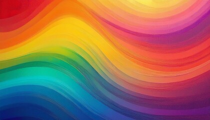 Rainbow gradient with grainy texture, vibrant colors smoothly blended, dreamy and artistic feel