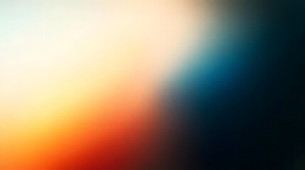 Softly Blurred Gradient Background with Vibrant Orange, Blue, and Red Tones, Ideal for Warm and Energetic Digital Design Concepts