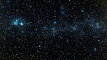 Hyber realistic photo of  Night sky with stars sparkling on black background  , copy space for text,