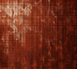 Grunge red metal wall texture background, suitable for Halloween theme background, old cracks in cement, dusty old film effect texture, horror concrete imitation facade wall, generative AI
