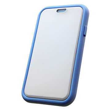 smartphone plastic 3d icons in cartoon plastic style minimal isolated on transparent white background, clipping path