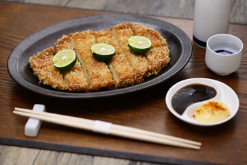 fish ground meat cutlet, Japanese cuisine