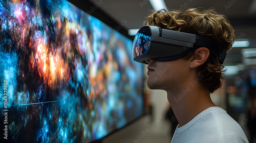 Fototapete Controlling Minds Through Virtual Experiences:A Chilling of the Ethical Implications of AI-Driven Mind Manipulation