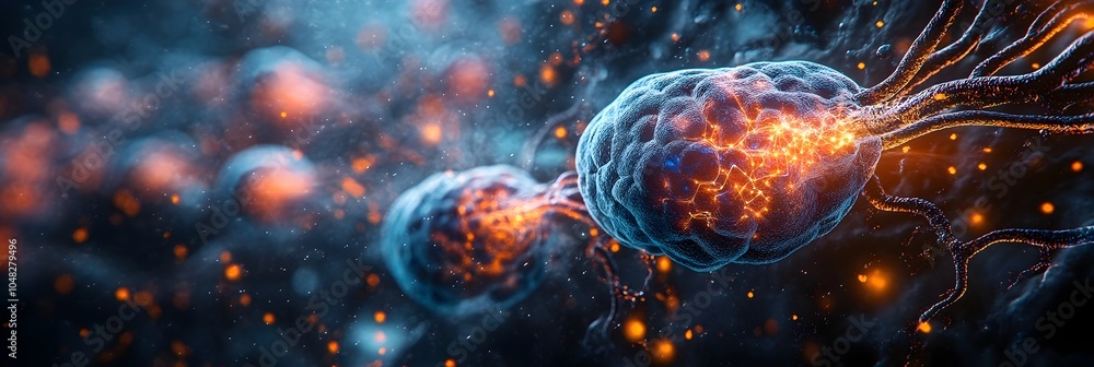 Fototapete Controlling Minds with Futuristic Neural Interface Technology - Surreal Concept of Manipulating Human Consciousness and Behavior